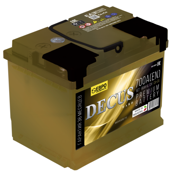 Аккумулятор DECUS Золото 6CT-66 (66 Ah)