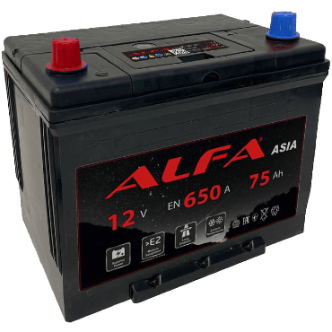 Аккумулятор ALFA Asia 75 JL