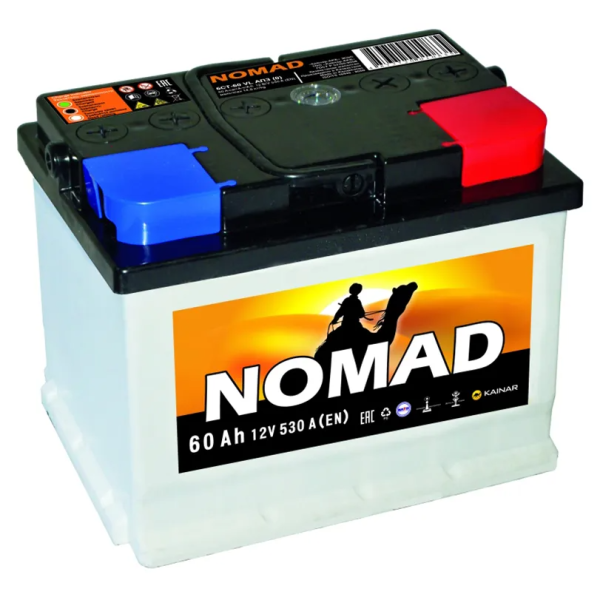 Аккумулятор NOMAD 6CT-60 Евро (60 Ah) низкий