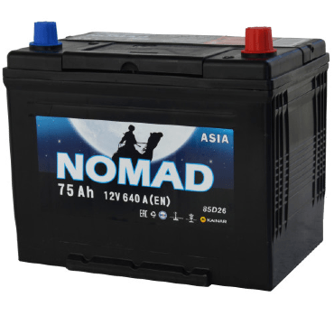 Аккумулятор NOMAD Asia 6CT-75 Евро (75 Ah)