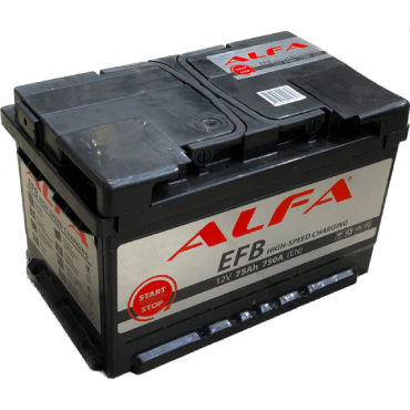 Аккумулятор ALFA EFB 75 R низк.