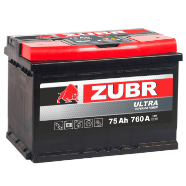 Аккумулятор ZUBR Ultra 75 Ah L+
