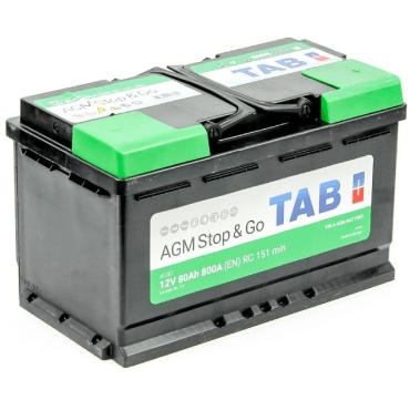 Аккумулятор TAB EcoDry Stop&Go AGM 80 R