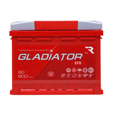 Аккумулятор GLADIATOR EFB 60 R