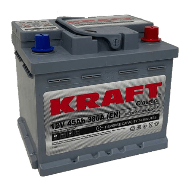 Аккумулятор KRAFT 45 R низк.