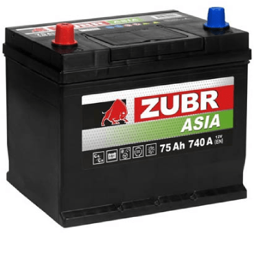 Аккумулятор ZUBR Premium Asia 75 Ah L+