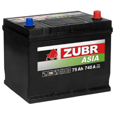 Аккумулятор ZUBR Premium Asia 75 Ah R+